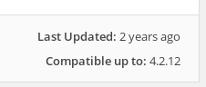 Shows last updated 2 years ago