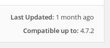 Shows last updated 1 month ago