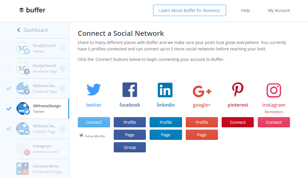 buffer social network
