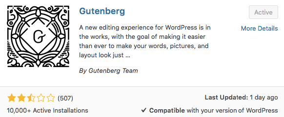 Gutenberg Plugin